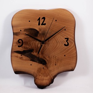 Ceas de perete din lemn, ceas din lemn rustic, - Artynos.ro
