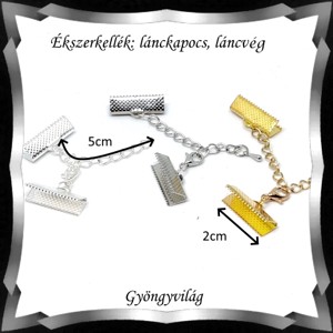 Accesorii pentru bijuterii: clemă pentru lanț BLK-KV01-20 capătul/ capătul panglicii + clemă + prelungitor lanț 2 seturi mai multe culori -  - Artynos.ro