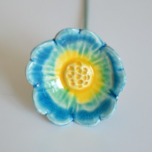 Buchet ceramic, albastru - casă & stil de viață - decorațiuni de casă - accesorii florale - buchete de flori - Artynos.ro