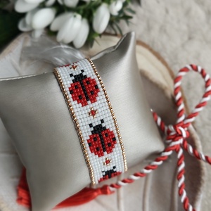 Brățară handmade  - bijuterii - brățări - brățară cu mărgele - Artynos.ro