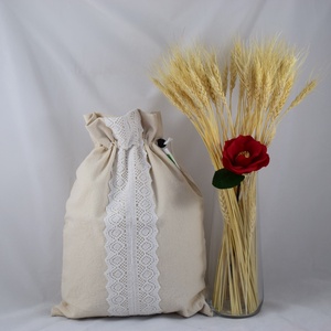 Sac captusit pentru paine 2kg, nowaste, ecologic, rustic (marimea M) sau wetbag - geantă și husă - geantă pentru cumpărături - pungă de pâine - Artynos.ro