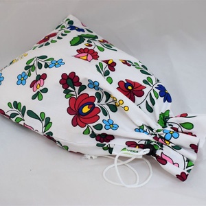Sac captusit pentru paine 1kg, nowaste, ecologic, broderie Kalocsai (marimea S) sau wetbag - geantă și husă - geantă pentru cumpărături - pungă de pâine - Artynos.ro