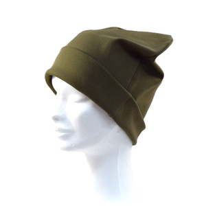 Caciula din bumbac, unisex, verde oliv - îmbrăcăminte și modă - eșarfe, pălării, fularuri - căciulă - Artynos.ro