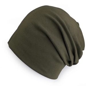 Caciula din bumbac, unisex, verde oliv, Îmbrăcăminte și modă, Eșarfe, pălării, fularuri, Căciulă, Cusătură, ARTYNOS