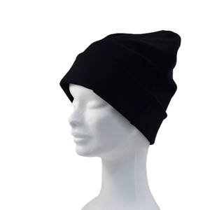 Caciula din bumbac, unisex, negru - îmbrăcăminte și modă - eșarfe, pălării, fularuri - căciulă - Artynos.ro
