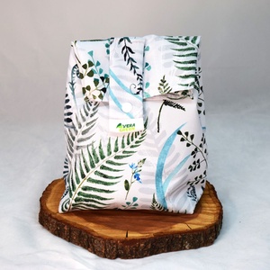 Sandvis-bag, lunchbag mare, ecologic, nowaste, ferigi - geantă și husă - cutie de prânz - pungă și cutie de prânz - Artynos.ro