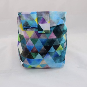 Sandvis-bag, lunchbag mare, ecologic, nowaste, albastru cubic - geantă și husă - cutie de prânz - pungă și cutie de prânz - Artynos.ro