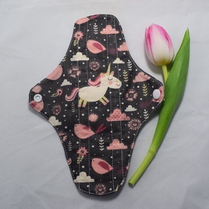 Absorbant intim lavabil din bumbac, regular, unicorn, 23 cm -1 buc - baie și frumusețe - accesorii de igienă intimă - absorbant igienic - Artynos.ro