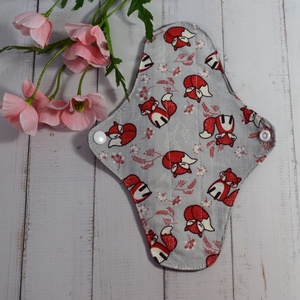 Absorbant intim lavabil din bumbac, regular, vulpite, 23 cm -1 buc - baie și frumusețe - accesorii de igienă intimă - absorbant igienic - Artynos.ro