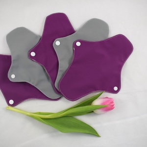 Absorbant intim lavabil din bumbac, regular, diferite modele, 23 cm -5 buc - baie și frumusețe - accesorii de igienă intimă - absorbant igienic - Artynos.ro