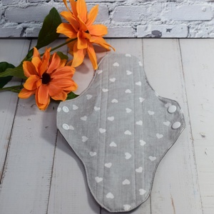 Absorbant intim lavabil din bumbac, super, de noapte, inimioare, 29 cm, 1 buc - baie și frumusețe - accesorii de igienă intimă - absorbant igienic - Artynos.ro