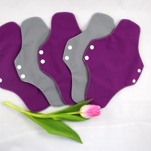 Absorbant intim lavabil din bumbac, super, de noapte, diferite modele, 29 cm, 5 buc, Baie și Frumusețe, Accesorii de igienă intimă, Absorbant igienic, Cusătură, ARTYNOS
