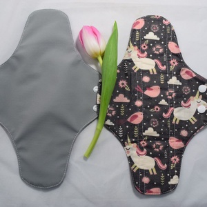 Absorbant intim lavabil din bumbac, super, de noapte, unicorn, 29 cm, 1 buc - baie și frumusețe - accesorii de igienă intimă - absorbant igienic - Artynos.ro