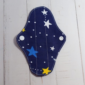 Absorbant intim lavabil din bumbac, zilnic, panty, noapte cu stele, 14 cm, 1 buc - baie și frumusețe - accesorii de igienă intimă - absorbant igienic - Artynos.ro