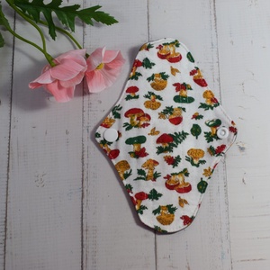 Absorbant intim lavabil din bumbac, zilnic, panty, ciupercute, 14 cm, 1 buc - baie și frumusețe - accesorii de igienă intimă - absorbant igienic - Artynos.ro
