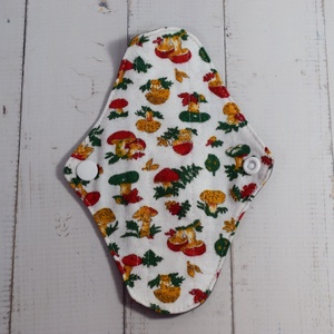 Absorbant intim lavabil din bumbac, zilnic, panty, ciupercute, 14 cm, 1 buc - baie și frumusețe - accesorii de igienă intimă - absorbant igienic - Artynos.ro