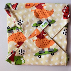 Servetel ecologic, din textil, nowaste, pentru sandvisuri, dinosport (sandwich wrapper), Casa & Stil de viata, Accesorii pentru echipamente de bucatarie, Textile pentru bucatarie, Servetele, servetele textile, Cusatura, ARTYNOS