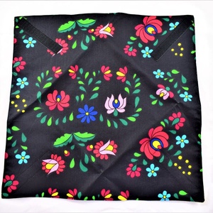 Servetel ecologic, din textil, nowaste, pentru sandvisuri, broderie Kalocsai (sandwich wrapper) - casă & stil de viață - accesorii pentru echipamente de bucătărie - textile pentru bucătărie - șervețele, șervețele textile - Artynos.ro