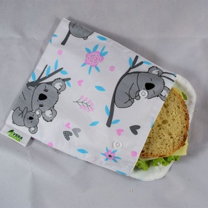 Snackbag pentru sandvisuri, merinde, snack, ecologic, no waste, marimea M, koala, Geanta si husa, Cutie de pranz, Punga si cutie de pranz, , ARTYNOS