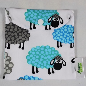 Snackbag pentru sandvisuri, snack, ecologic, no waste, marimea M, turma de oi - genți și portofele - recipient de prânz - săculeț de alimente - Artynos.ro