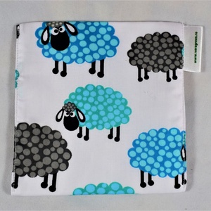 Snackbag pentru sandvisuri, snack, ecologic, no waste, marimea M, turma de oi - genți și portofele - recipient de prânz - săculeț de alimente - Artynos.ro