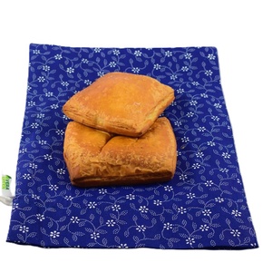 Sac captusit pentru paine 1kg, nowaste, ecologic, flori albe (marimea S) sau wetbag - genți și portofele - geantă pentru cumpărături - săculeț de pâine - Artynos.ro