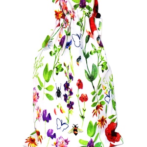 Sac captusit pentru paine 1kg, nowaste, ecologic, flori de camp (marimea S) sau wetbag, Genti si portofele, Geanta pentru cumparaturi, Saculet de paine, Cusatura, ARTYNOS