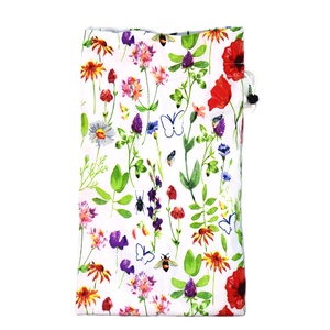 Sac captusit pentru paine 1kg, nowaste, ecologic, flori de camp (marimea S) sau wetbag - genți și portofele - geantă pentru cumpărături - săculeț de pâine - Artynos.ro