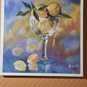 Natura statica- Mandarine - arte vizuale și accesorii  - picturi - pictură acrilică - Artynos.ro
