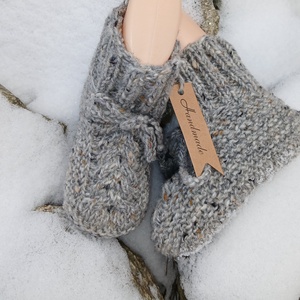 Botosei lână cu torsade - îmbrăcăminte și modă - haine bebeluși și copii - pantofi bebeluși - Artynos.ro