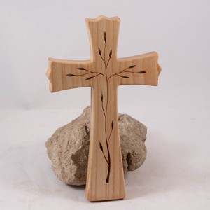 Cruce din lemn cu model, cruce de perete  - casă & stil de viață - accesorii religioase - cruce - Artynos.ro