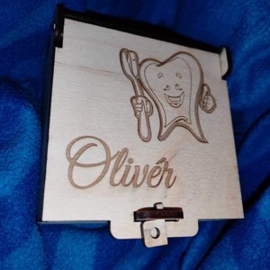 Cutie unică, personalizată, personalizată cu suport pentru dinți pentru zâna dinților -  - Artynos.ro