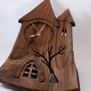 Ceas de perete cu turn, ceas de perete din lemn, ceas din lemn  - casă & stil de viață - decorațiuni de casă - decorațiuni de pereți - ceasuri de perete - Artynos.ro