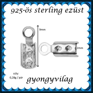 Fermoar lanț argint 925 2mm 2pcs/cs ELK V 08-2 -  - Artynos.ro