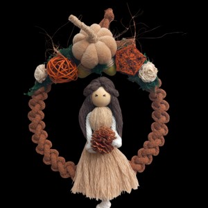 Decorațiuni de toamnă pentru uși cu păpuși macramé -  - Artynos.ro