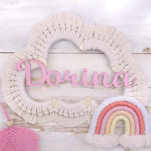 Nor macramé personalizat cu decor de perete curcubeu - girly, , , ARTYNOS