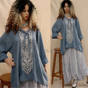 RUBY - aspect stratificat tunika / farmerkék, Imbracaminte si moda, Haine dama, Tunica, Cusatura, Obiecte pictate, ARTYNOS
