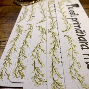 Semn de carte ilustrat cu sigiliu de ceară - Valentine's Day - Ziua îndrăgostiților - Mărțișor - Ziua Femeii  - cărți și creații cu tematică muzicală, cadouri - semn de carte - Artynos.ro