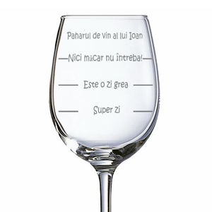 Cadou amuzant / Pahar gravat pentru o zi dificila cu propriul nume, , , ARTYNOS