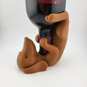 Suport de vin in forma de teckel  pentru iubitorii de vin si caini!, Alimente, Bauturi alcoolice, Sculptura, ARTYNOS