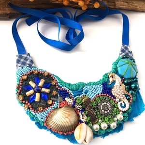 Colier - Blue sea - bijuterii - coliere - chockere - Artynos.ro