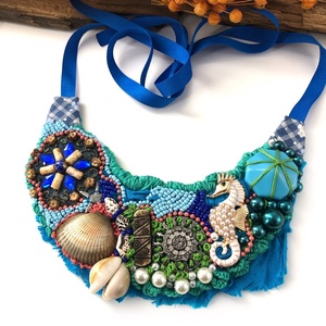 Colier - Blue sea - bijuterii - coliere - chockere - Artynos.ro