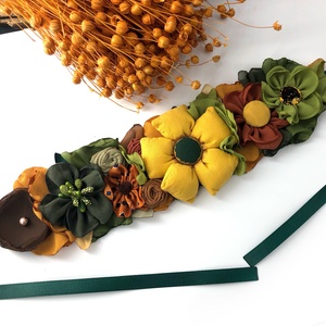 Brau - Flowers garden, Imbracaminte si moda, Curele si catarame artizanale, Catarame centura, , Braul este realizat manual din diverse materiale textile, stamine, margele , fetru si panglica.

Lu..., ARTYNOS