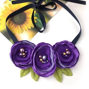 Colier handmade - Lavender Bloom - bijuterii - coliere - chockere - Artynos.ro