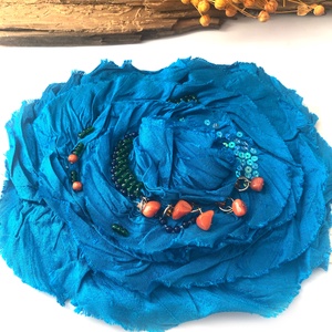 Brosa handmade - Aegean Breeze - bijuterii - broșe - Artynos.ro
