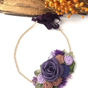 Colier handmade - Lavender Evening - bijuterii - coliere - chockere - Artynos.ro