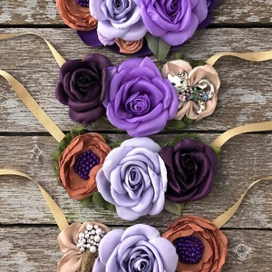 Colier handmade - Liliac în zori - bijuterii - coliere - chockere - Artynos.ro