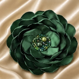 Brosa - Floare verde, Bijuterii, Brose, , ARTYNOS