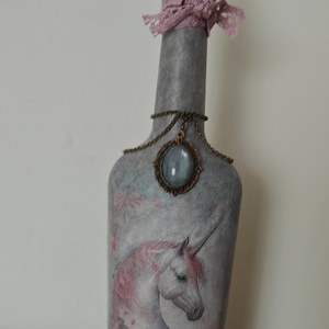 Sticla unicorn vintage unicat  - Artynos.ro