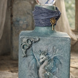 Sticla decorativa vintage dragon - Artynos.ro